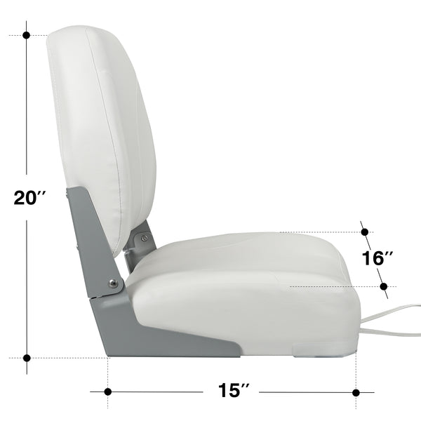 【NEW ARRIVALS】A Pair of New Low Back Folding Boat Seats (2 seats)