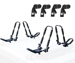 Leader Accessories EverShine Folding Kayak Rack 4 PCS/Set J Bar Up To 100lbs