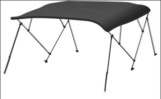 Buy dark-grey Replacement Canvas Cover for 3 Bow and 4 Bow Bimini Top (Canvas Cover Only Without Frame)