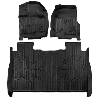 Season Guard 3D Floor Mat Liner, Ford F-150 Raptor Supercrew 2015-2020 Front and Rear Seat 3pc