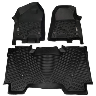 Season Guard Floor Mat Liner, Dodge Ram 1500 Crew Cab 2019-2020 Front and Rear Seat 3pc