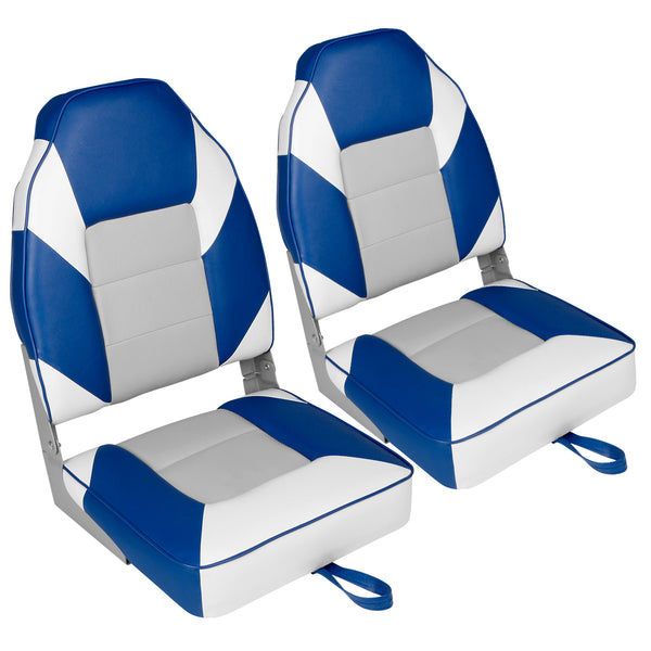 High Back Fold-Down Fishing Boat Seats (2 Seats)