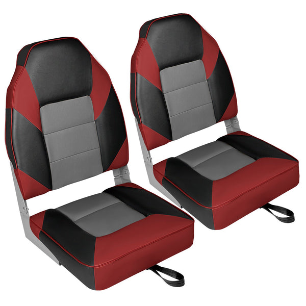 High Back Fold-Down Fishing Boat Seats (2 Seats)