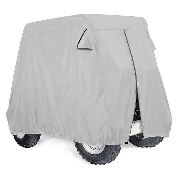 Golf Cart Cover Storage Fit EZ Go, Club Car, Yamaha Cart W Zipper-2 Person/4 Person